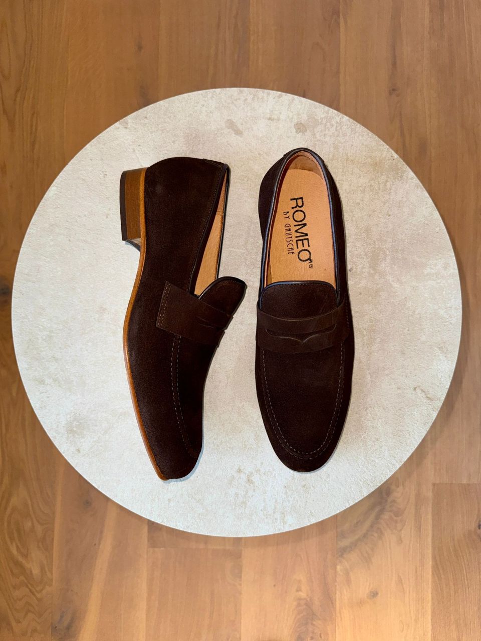 458 espresso Wildleder - Slipper - Penny Loafer Herrenschuhe