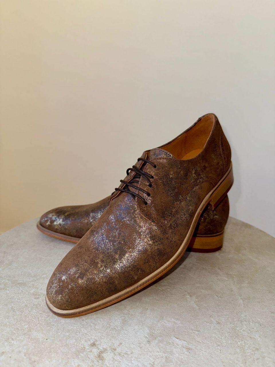 455 smoky metal Leder - Derby Herrenschuhe